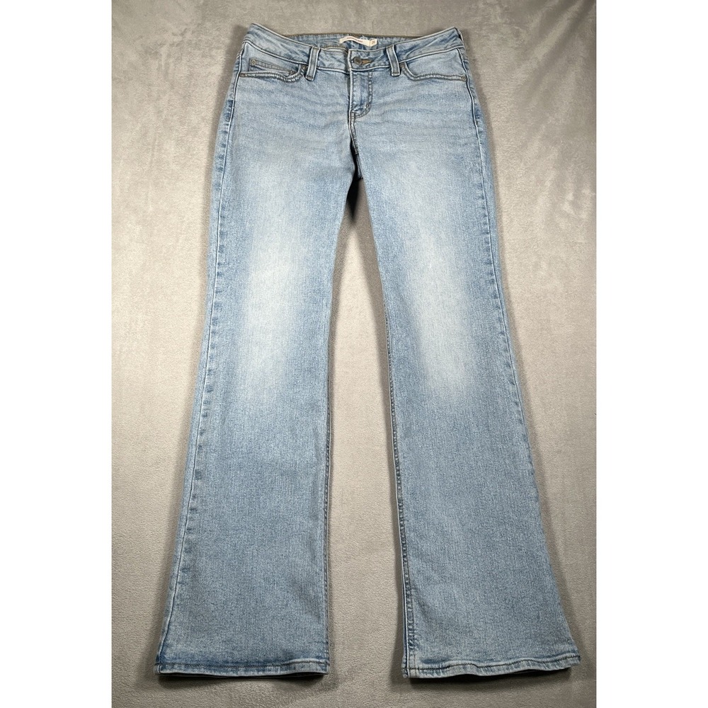 Levi's Superlow Bootcut Jeans Women's 26x32 Light Wash Stretch Denim Y2K